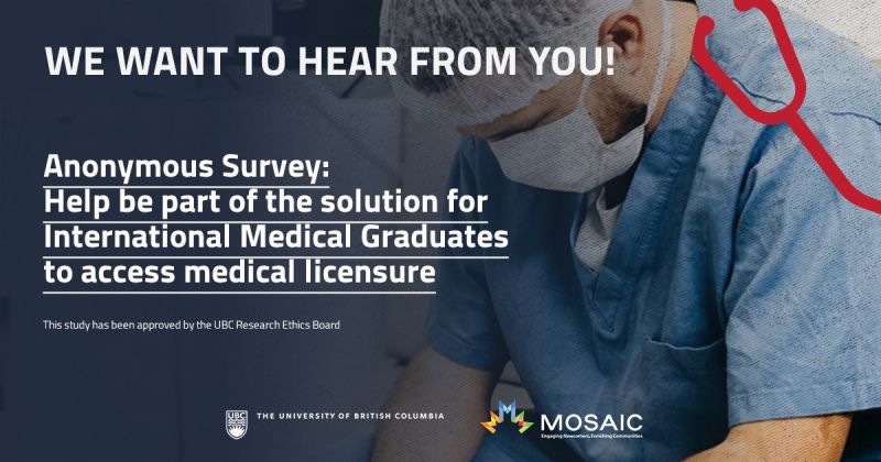 Read more about the article Survey: <em>Using Disaggregated Data to Address the Systemic Discrimination Experienced by International Medical Graduates</em>